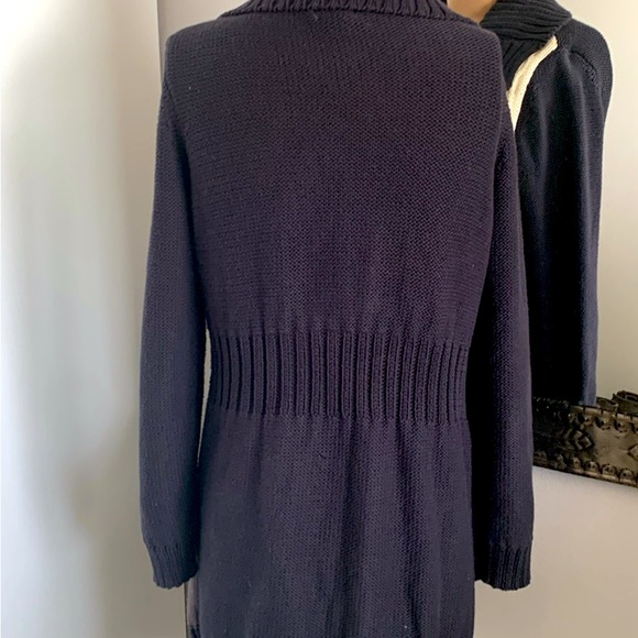 CARDIGAN VINTAGE COLOR BLOCK 100% COTTON. TUNIC LENGTH SIZE SMALL ✅SALE - Picture 4 of 5